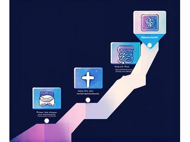 Stylized graphic showing a game development timeline with icons representing ideation, crowdfunding, production, and delivery.